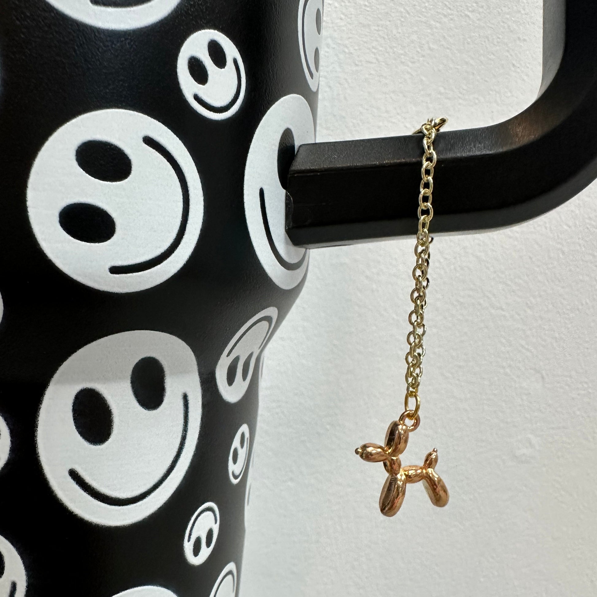 Balloon Dog Tumbler or Water Bottle Charm in Gold